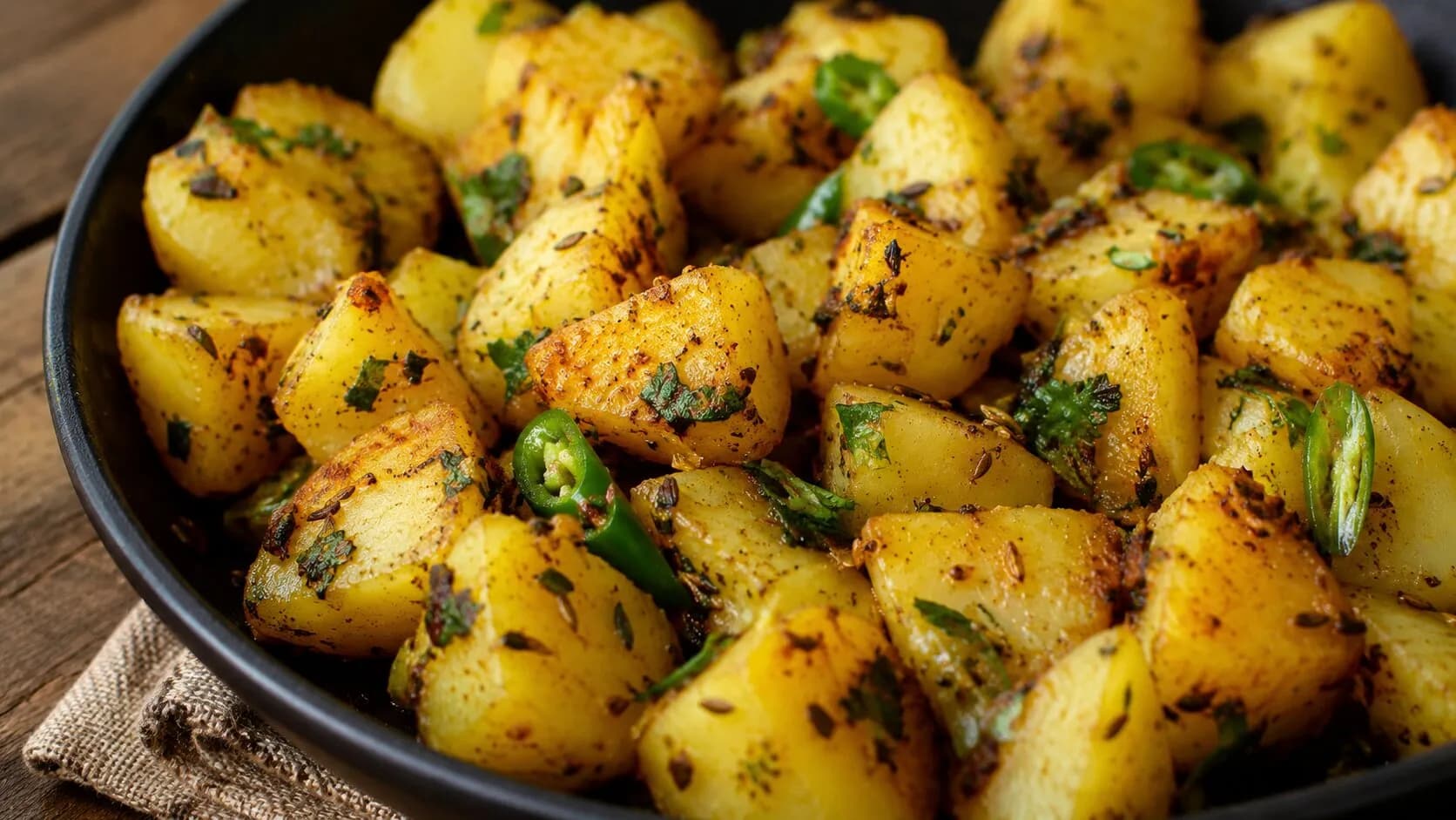Classic Spiced Jeera Aloo Stir-Fry Classic Spiced Jeera Aloo Stir-Fry