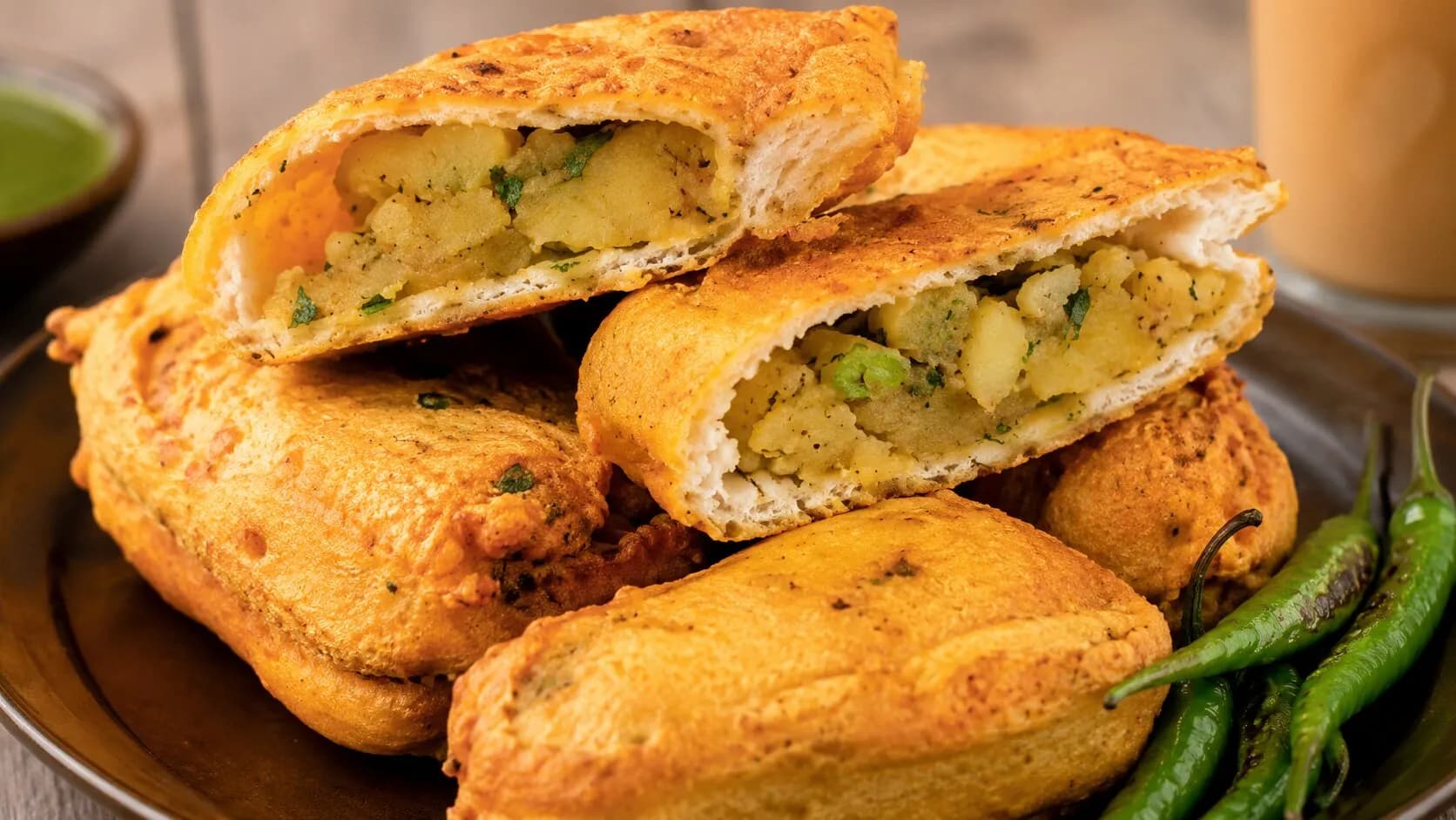 Classic Stuffed Aloo Bread Pakora Classic Stuffed Aloo Bread Pakora