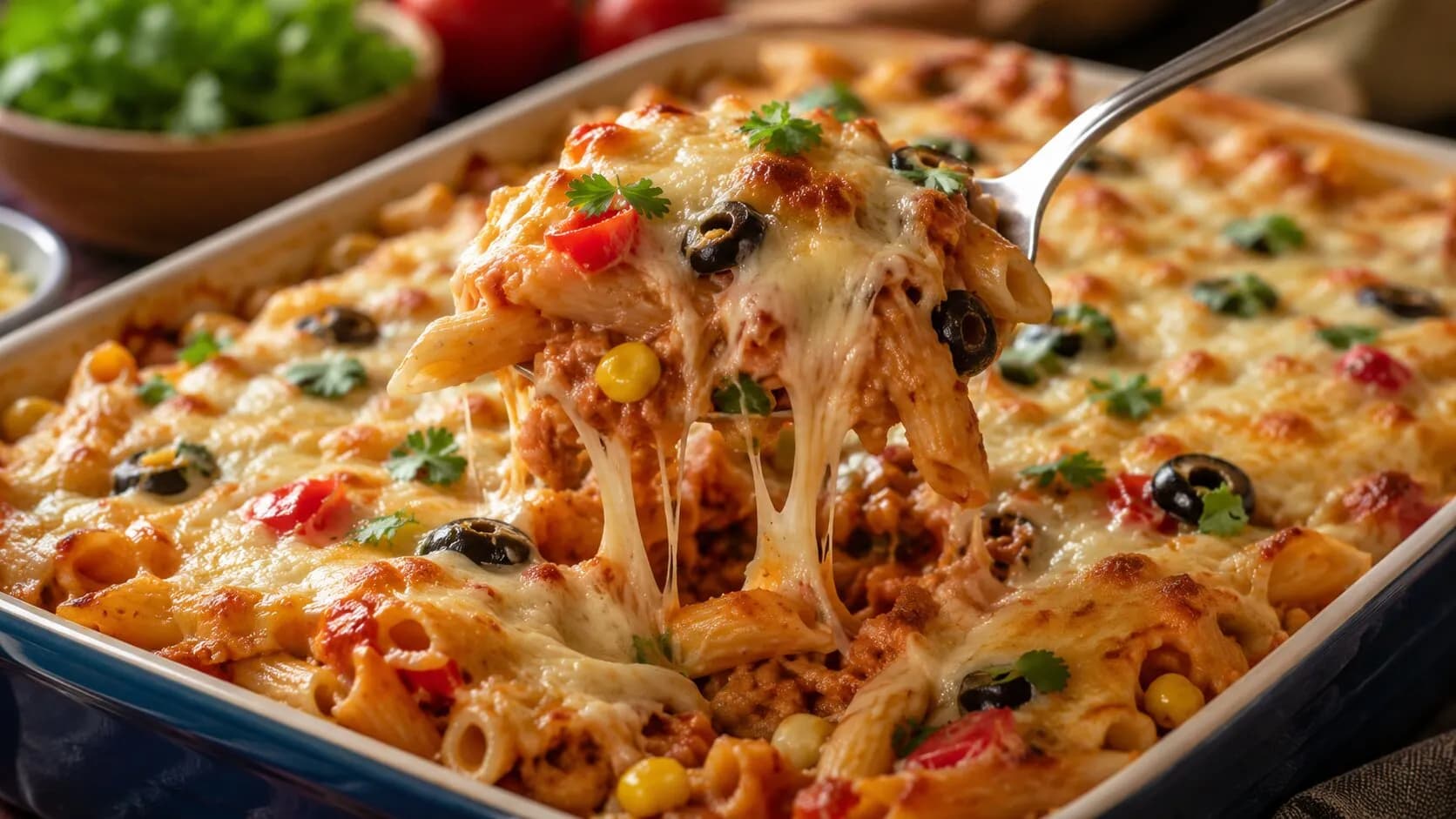 Comforting Mexican Pasta Casserole Comforting Mexican Pasta Casserole