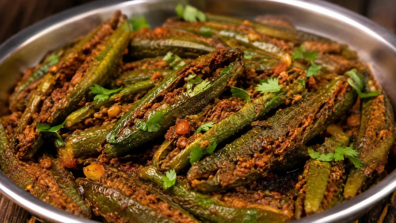 Delicious Stuffed Okra Fry (Bharwa Bhindi) Delicious Stuffed Okra Fry (Bharwa Bhindi)