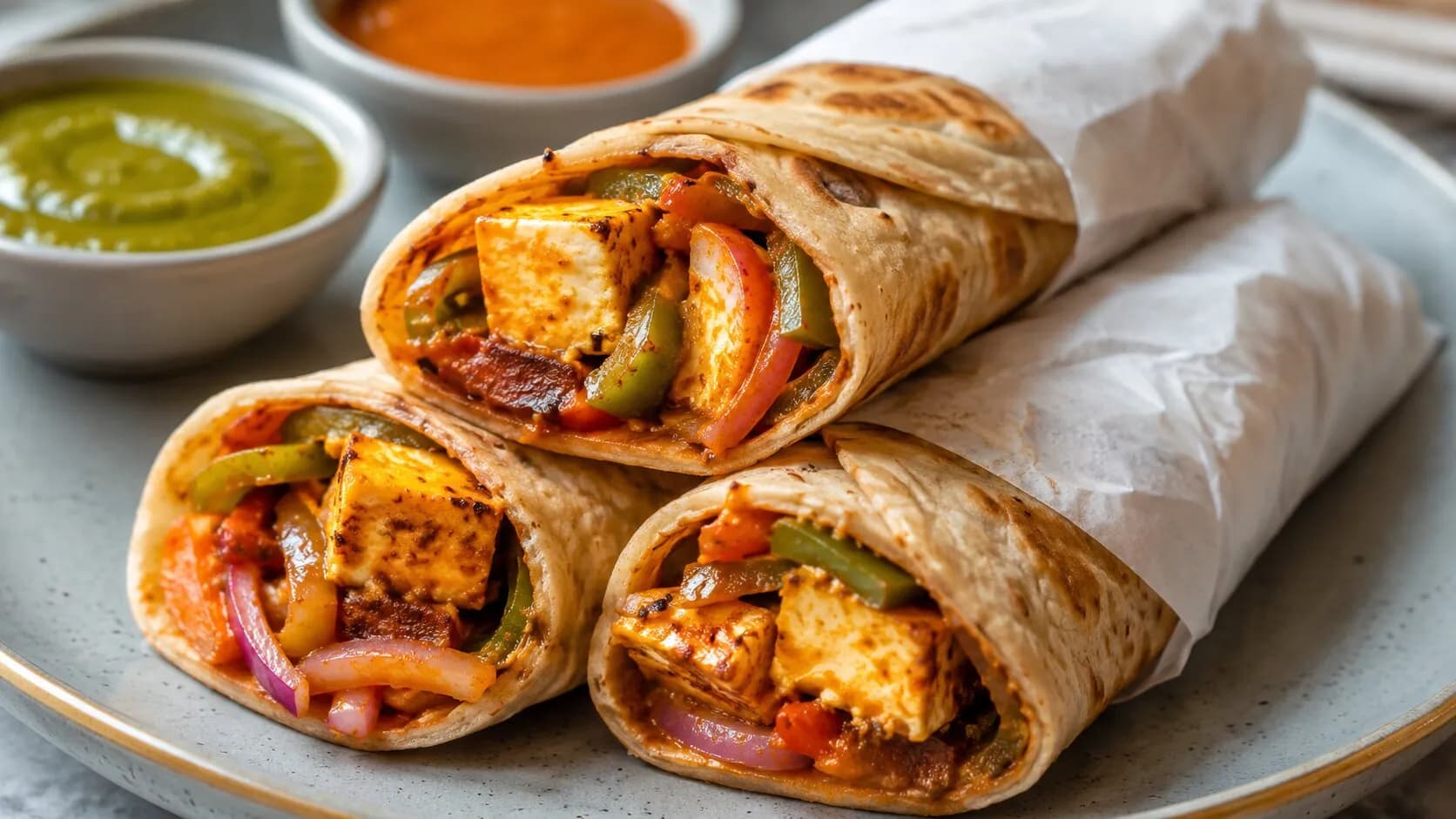 Street-Style Paneer Kathi Roll Street-Style Paneer Kathi Roll